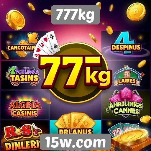 Diversidade de jogos disponíveis no 777kg