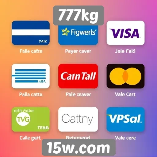 Métodos de pagamento disponíveis na plataforma 777kg